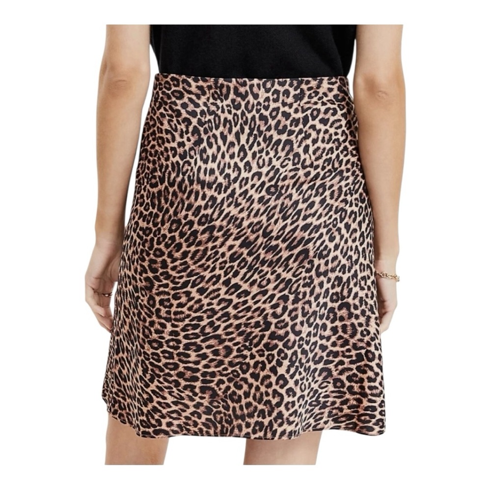 LOFT Leopard Print Bias Skirt Sz S 766253 - Picture 3 of 5